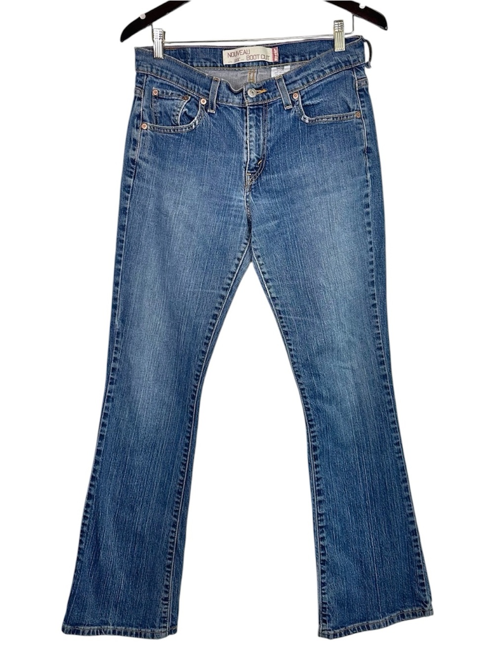 Levi's 515 Nouveau Classic Bootcut Y2K 2000s Mid Rise Medium Wash Jeans Size 8M